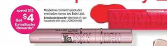 CVS Maybelline cosmetics offer