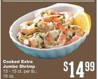 Forest Hills Food Cooked extra jumbo shrimp offer