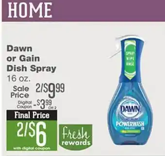 Forest Hills Food Dawn or gain dish spray offer