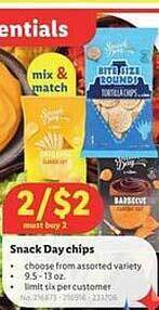 Lidl Snack day chips offer