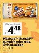 Lidl Pillsbury grands! pumpkin spice rolls limited edition offer
