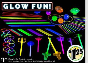 Dollar Tree Glow-in-the-dark accessories offer