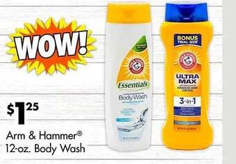 Dollar Tree Arm & hammer body wash offer