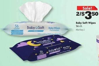 Family Dollar Baby soft wipes offer