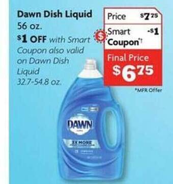 Family Dollar Dawn dish liquid offer