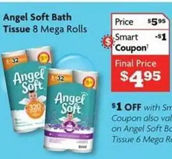 Family Dollar Angel soft bath tissue 8 mega rolls offer