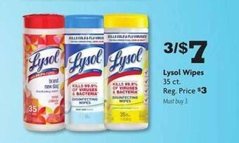 Family Dollar Lysol wipes offer
