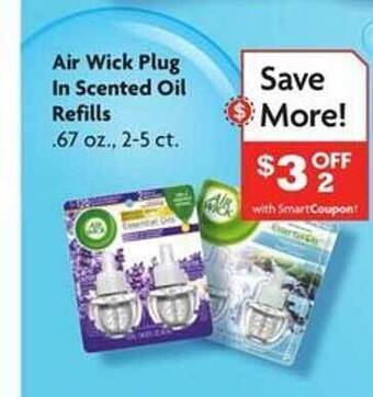 Family Dollar Air wick plug in scented oil refills offer