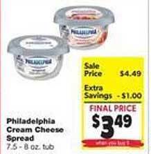 Family Fare Philadelphia cream cheese spread offer