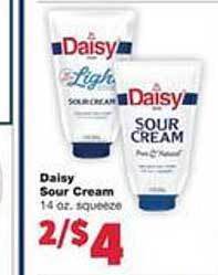 Family Fare Daisy sour cream offer