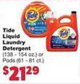 Family Fare Tide liquid laundry detergent offer