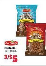 Family Fare Our family pretzels offer