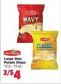 Family Fare Our family large size potato chips offer