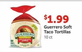 Fareway Guerrero soft taco tortillas offer