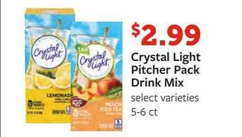 Fareway Crystal light pitcher pack drink mix offer