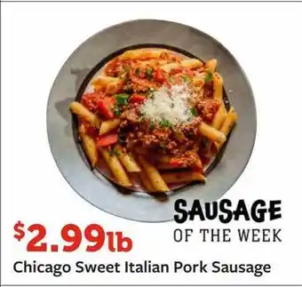Fareway Chicago sweet italian pork sausage offer