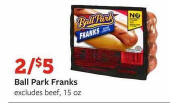 Fareway Ball park franks offer