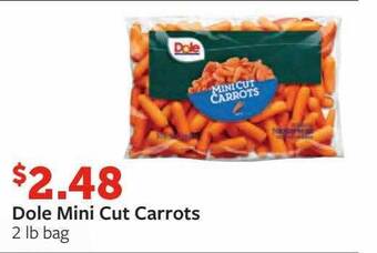 Fareway Dole mini cut carrots offer