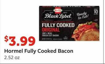 Fareway Hormel fully cooked bacon offer