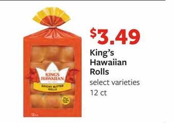 Fareway King's hawaiian rolls offer