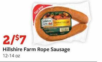 Fareway Hillshire farm rope sausage offer