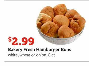 Fareway Bakery fresh hamburger buns offer
