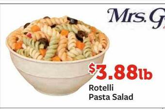 Fareway Rotelli pasta salad offer