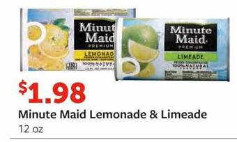 Fareway Minute maid lemonade & limeade offer
