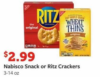 Fareway Nabisco snack or ritz crackers offer
