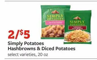 Fareway Simply potatoes hashbrowns & diced potatoes offer