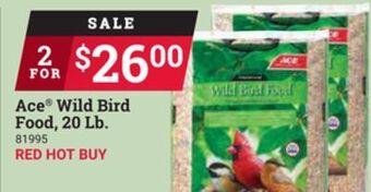 Ace Hardware Ace® wild bird food, 20 lb. offer