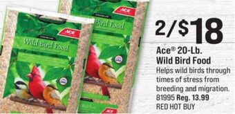 Ace Hardware Ace® 20-lb. wild bird food offer