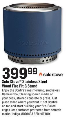 Ace Hardware Solo stove® stainless steel wood fire pit & stand offer