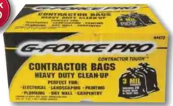 Ace Hardware G-force pro® 42 gal. contractor bags & twist ties offer
