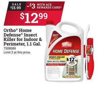 Ace Hardware Ortho® home defense® insect killer for indoor & perimeter, 1.1 gal. offer
