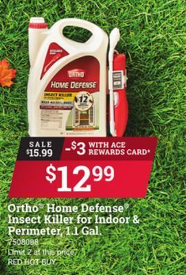 Ace Hardware Ortho® home defense® insect killer for indoor & perimeter, 1.1 gal. offer