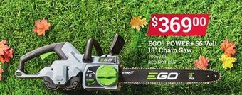 Ace Hardware Ego® power + 56 volt 18" chain saw offer