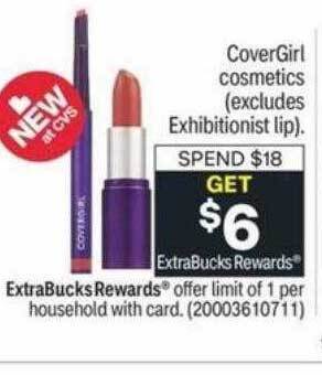 CVS Covergirl cosmetics offer