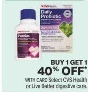 CVS Cvs health or live better digestive care offer
