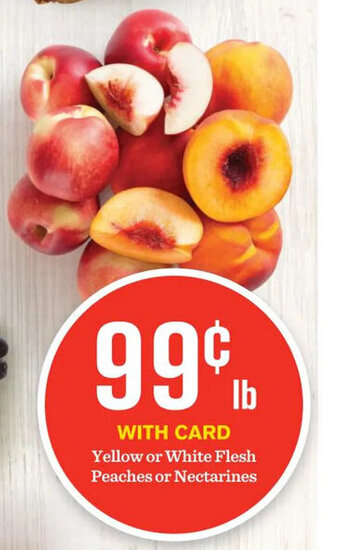 Mariano's Yellow or White Flesh Peaches or Nectarines offer
