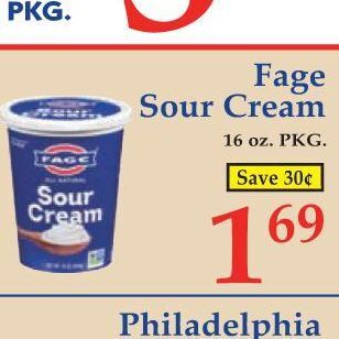 Market Basket Fage sour cream offer