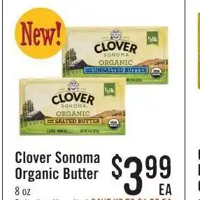 Haggen Food Clover sonoma organic butter offer