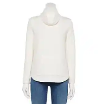 Kohl's Petite croft & barrow® diamond quilted cowlneck top offer