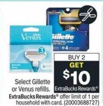 CVS Gillette or venus refills offer