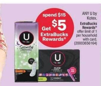 CVS U by kotex offer