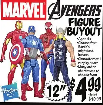 Ollie's Marvel® 12" avengers figure buyout offer