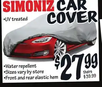 Ollie's Simoniz® car cover offer