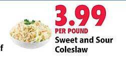 Sweet and sour coleslaw