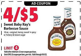 Festival Foods Sweet baby ray's barbecue sauce offer