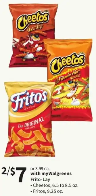 Walgreens Frito-Lay, Cheetos, Fritos offer